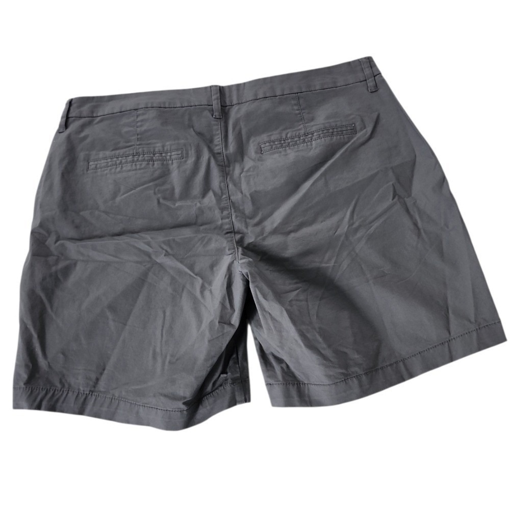NWT Old Navy Everyday Short Womens 14 Gray Chino Casual Summer Stretch Classic - Picture 8 of 8